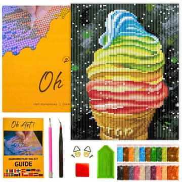 Dijamantni vez s okvirom Set mozaik za djecu Dijamantna slika 20x30