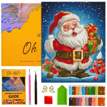 Dijamantni vez s okvirom 30x40 Djad Mraz dijamantna slika 5D