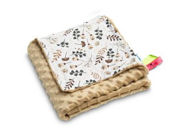 Lagani kocic minky 75x100 cappuccino s grančicama