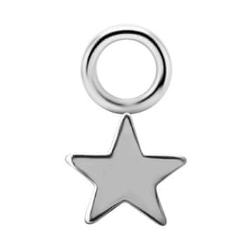 Titanijumski charm - zvijezda - srebrna - D-059