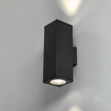 Vrtna zidna lampa 2xGU10 IP54 crna