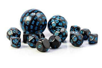 RPG kockice crno-plavi set od 15 kockica
