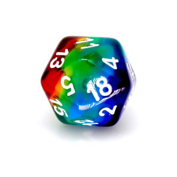 RPG kockice Rainbow dvadesetstrane D20