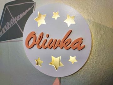 Noćna lampa Tulajka s imenom zvijezde