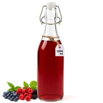 Staklena boca s kopčom 1000 ml
