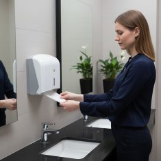SOFT posuda za ZZ eko ručnike, bijela