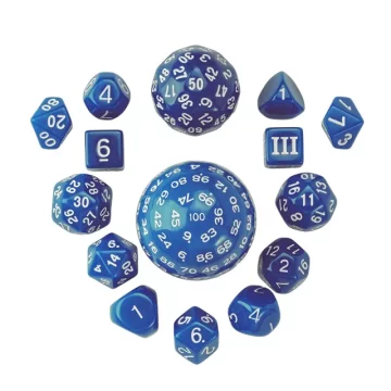 RPG kockice Plavi set od 15 kockica