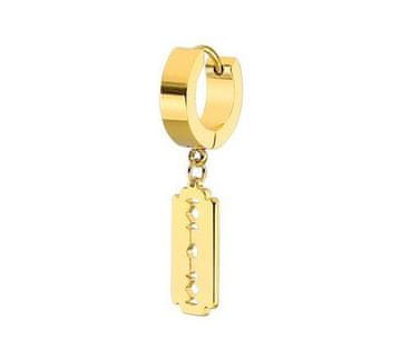 Huggie naušnica žilet zlatna - KH-007