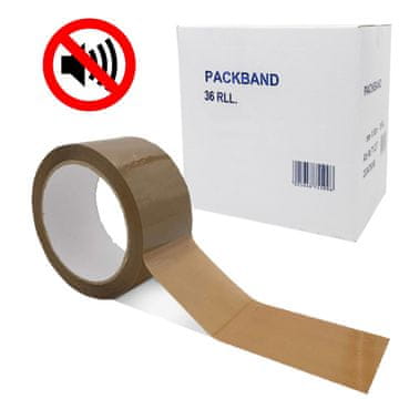 Traka za pakiranje tiha 48 mm x 66 m smeđa - 36 komada karton