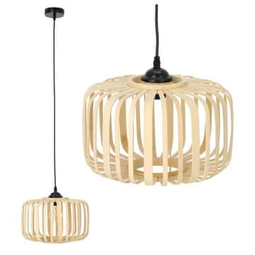 Boho stropna lampa 1xE27 30cm Crna viseća