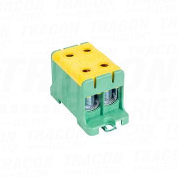 Tracon Electric Kompaktni konektor sabirnice, zeleno-žuti 2 x 95 mm2
