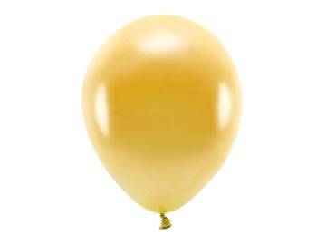 PartyDeco eko baloni 30 cm metalik zlatni 100 kom