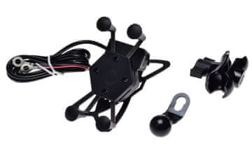 DRŽAČ ZA TELEFON S NOSAČEM ZA OGLEDALO USB ATV UTV