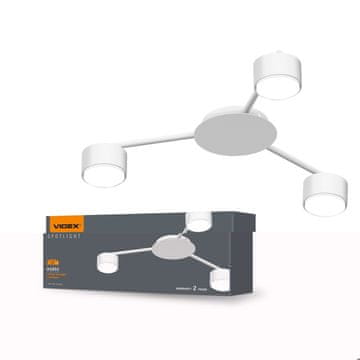VIDEX stropna svjetiljka za 3xGX53 žarulje VL-SPF20B-W