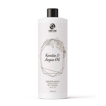 URESHII Maska s keratinom i arganovim uljem 1000 ml