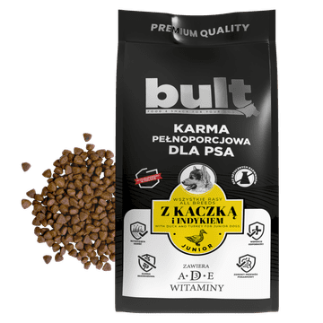 BULT BULT suha hrana za psa Kaczka i puretina 3kg za štenad