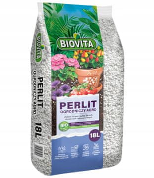 BioVita Vrtni perlit za rahljenje tla, bijeli, 18 l