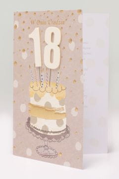 Čestitka za 18. rođendan (torta s 18 svijeća)