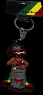 Privjesak za ključeve Bob Marley Rasta Joint - višebojni