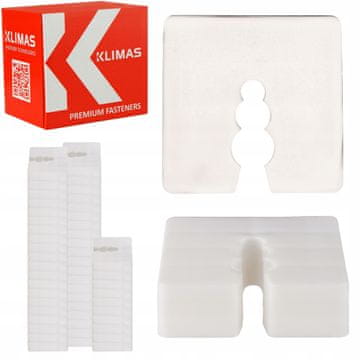 Plastični odstojnici 15 mm 50 kom. Klimas vijčani