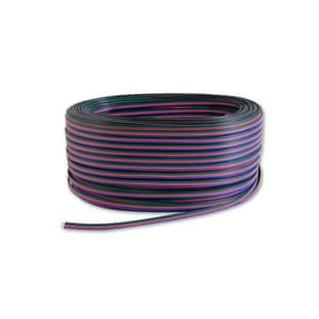 master LED Kabel za RGB LED trake ravni 1m 4-žilni BOJE