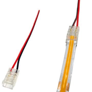 Jednostrani konektor za 8 mm COB LED traku s kabelom