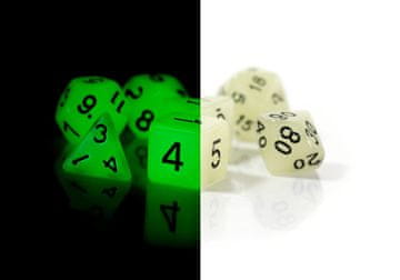 RPG kockice Svjetleća Driada Svijetleći set kockica od 7