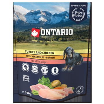 Ontario puretina i piletina s povrćem u juhi 300 g