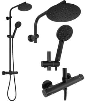 REA BLISS SET ZA TUŠIRANJE CRNI TERMOSTAT SKU -P8804