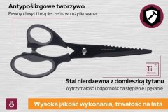 ERS VIŠENAMJENSKE KUHINJSKE ŠKARE CRNE