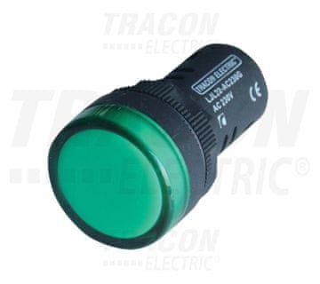 Tracon Electric LED indikatorska lampica, zelena 12V AC/DC, d=22mm