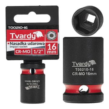Tvardy Udarni nasadni ključ 1/2" 6-kraki 16 mm CR-MO (10/200)