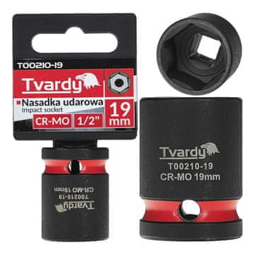 Tvardy Udarni nasadni ključ 1/2" 6-kraki 19 mm CR-MO (10/120)