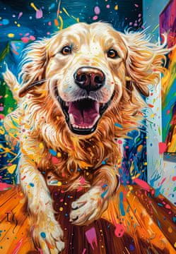 Castor Puzzle 1000 el. Golden Retriver euforija