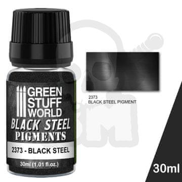 Green Stuff World GSTU507304 Paint Pot crni čelični pigmenti 30ml