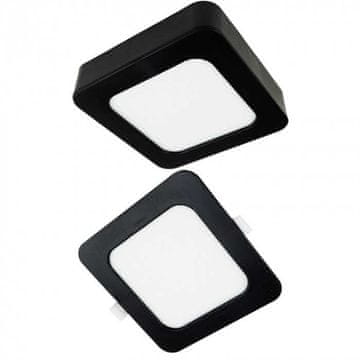Downlight kvadratni stropni reflektor 18W CCT 2u1 crni NT/PT