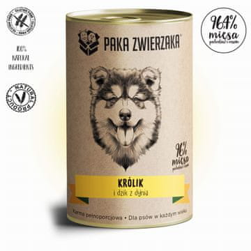 Paka Zwierzaka Životinjski paket Zec i divlja svinja s bundevom 400 g