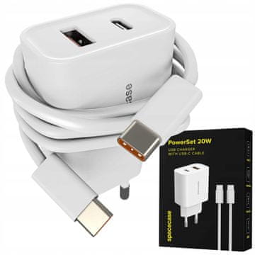 Spacecase PowerSet punjač 20W s USB-C PS20W-12