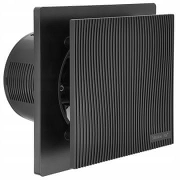 VENTIS LINEA 120 Crni ventilator za kupaonicu H+T