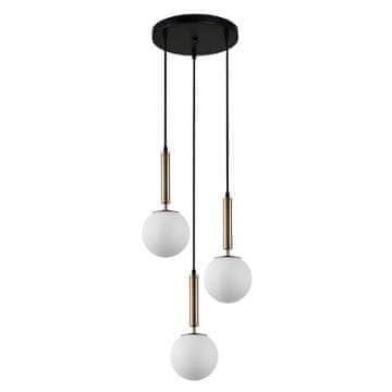 Italux Viseća lampa RAVENA PND-2324-3A zlatna i opalna Italux