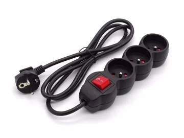 DPM DPM PP15 produžni kabel + ISKLJUČENJE 3-GN 1,5 m crni