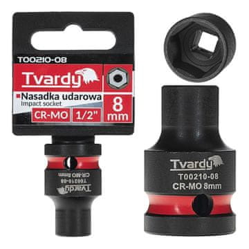 Tvardy Udarni nasadni ključ 1/2" 6-kraki 8 mm CR-MO (10/200)
