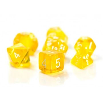 Moć Sunca RPG kockice Set od 7 prozirnih kockica