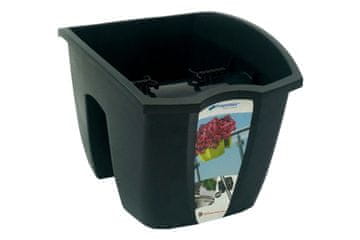 Prosperplast Doniczka na balustradę Crown dcro240, antracit