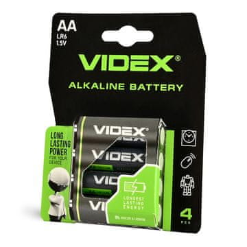 VIDEX LR6/AA alkalne baterije 4 kom. u blisteru