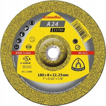 KLINGSPOR 180x6 A24EX brusni disk za metal