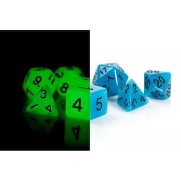 RPG Dice Lantern Nimfe Svijetleći set od 7 kockica