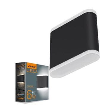 VIDEX Dvostrana fasadna svjetiljka -6W-EVAN-BLACK