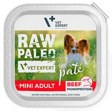 VetExpert RAW PALEO Pašteta Mini odrasla govedina 150g
