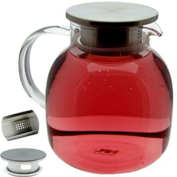 Stakleni vrč za vodu, sok, čaj, kavu, VRUĆE 1,2 l
